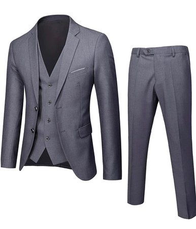 men’s suit gray