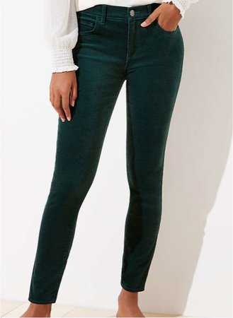 green velvet jeans