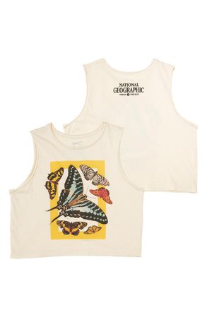 Parks Project x National Geographic Women's Butterfly Crop Graphic Tank | Nordstrom