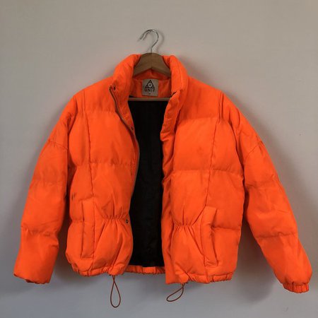 UNIF Certa puffer jacket in neon orange