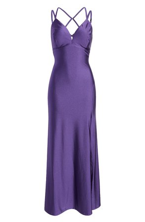 Morgan & Co. Stretch Satin Evening Gown | Nordstrom