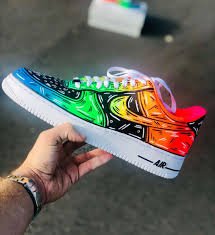 Blue pink orange and green customize shoes - Google Search