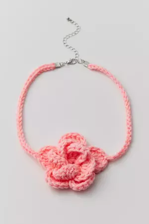 Crochet Flower Choker Necklace | Urban Outfitters