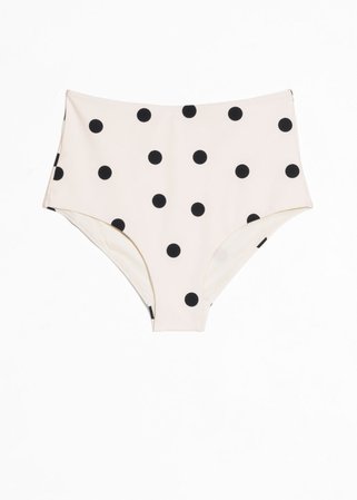 Dotted High Bikini Bottoms - Dot Print - Bottoms - & Other Stories AT