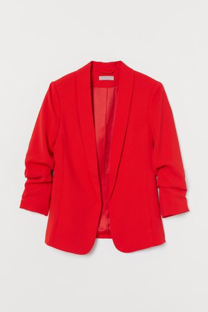 Shawl Collar Jacket - Red - Ladies | H&M AU