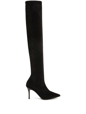 Giuseppe Zanotti Felicity suede thigh-high boots black I980037K07 - Farfetch