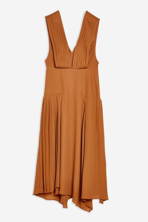 Pleated Pinafore Dress | Topshop