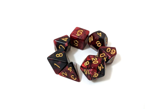 Blood Witch DnD Dice Set Polyhedral dice D&D dice Dungeons | Etsy