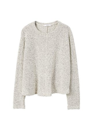 MANGO Flecked cotton-blend sweater