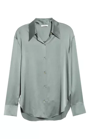 Vince Shaped Collar Silk Blouse | Nordstrom