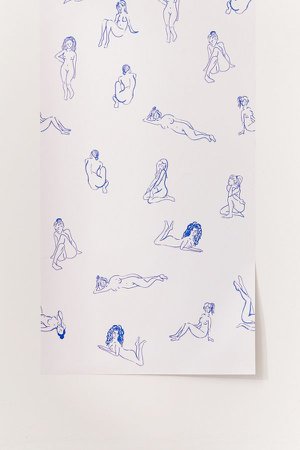 Bathing Beauties Removable Wallpaper | Urban Outfitters Canada