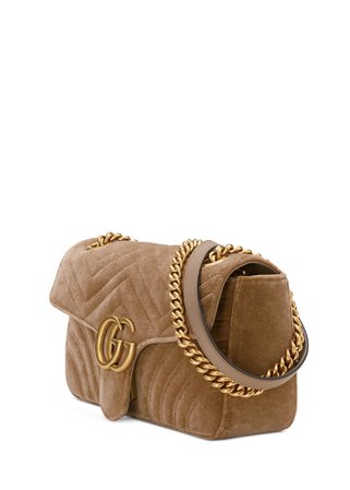 Gucci GG Marmont Small Quilted Velvet Crossbody Bag - Bergdorf Goodman