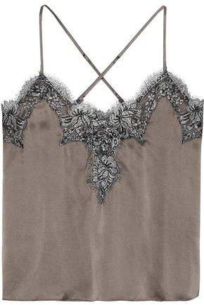 The Gisele Lace-trimmed Silk-charmeuse Camisole