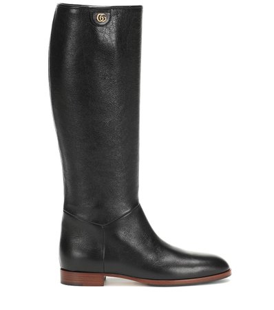 Leather Knee-High Boots - Gucci | Mytheresa