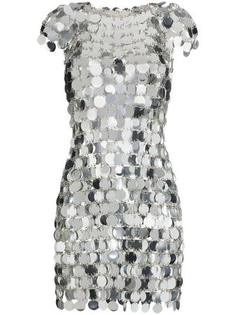 Paco rabanne silver dress