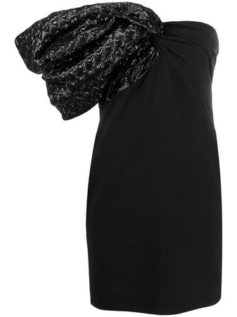 Saint Laurent, One Shoulder Cocktail Dress