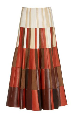 Mayita Paneled Leather Maxi Skirt By Gabriela Hearst | Moda Operandi