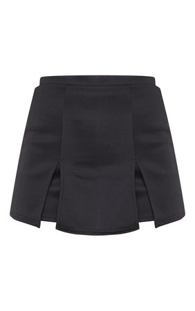 Black Split Hem Skort | Shorts | PrettyLittleThing USA