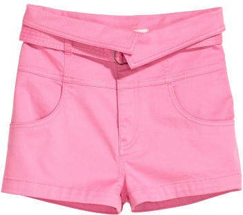 Shorts with Belt - Pink