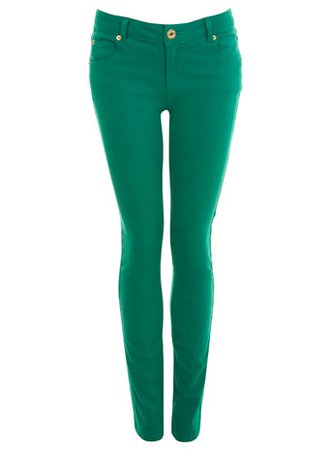 skinny jeans 10 green