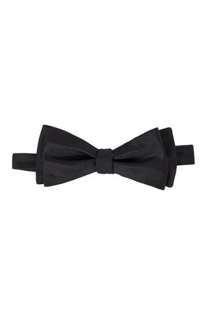 BOSS - Italian-made bow tie in pure silk