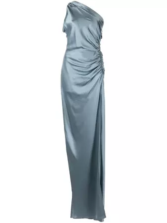Michelle Mason gathered-detail Silk Gown - Farfetch