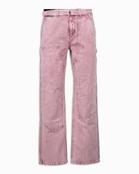 courreges overdyed color carpenter jeans light pink - Google Search