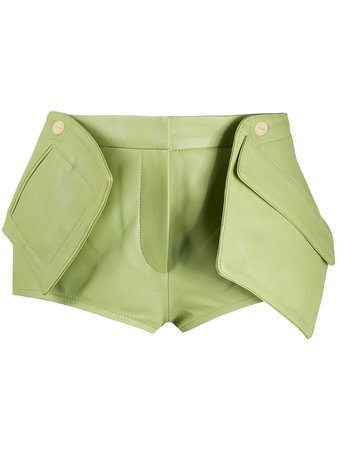 Jacquemus 3D-Pocket Leather Shorts Ss20 | Farfetch.com