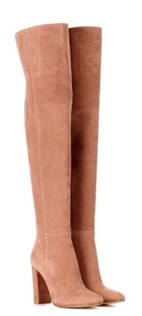 pink peack knee boots shoes
