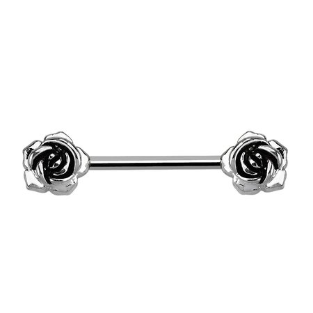 TWO ROSES NIPPLE BAR, BODY JEWELLERY by CULTure