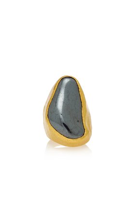 Pippa Small Tibetan Ring With Hematite