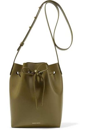 Mansur Gavriel | Mini leather bucket bag | NET-A-PORTER.COM