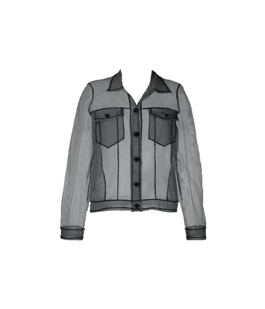 Viktor & Rolf Transparent Denim Jacket in Black (SuHi Edit)
