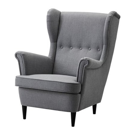 STRANDMON Wing chair - Nordvalla dark gray - IKEA