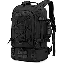 Amazon.com : ProCase 30 Liter Military Tactical Backpacks with Shoe Compartment, Large Capacity Hiking Daypacks Molle Bag for Camping, Hunting, Trekking, Military Traveling -Black : Sports & Outdoors