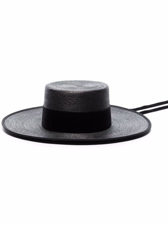 ELIURPI Cordobes Straw Boater Hat - Farfetch