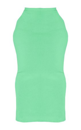 Plus Bright Green Brushed Rib Midaxi Skirt | PrettyLittleThing USA