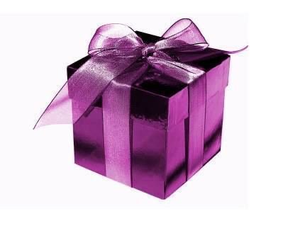 Purple Christmas gift