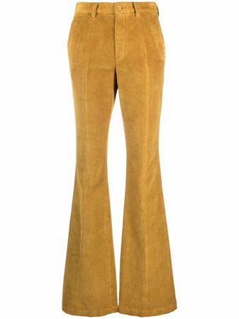 Shop ETRO flared corduroy trousers with Express Delivery - FARFETCH