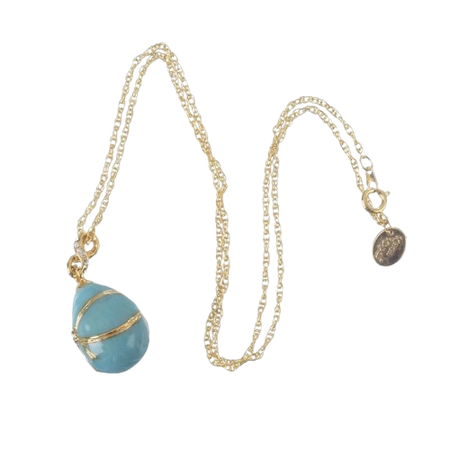 Turnup Blue Stone Necklace