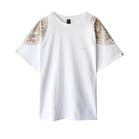 Leesle Dragon T-shirt (Modern Joseon King's Costume) in white