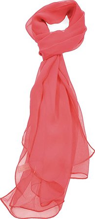 Hand By Hand Women's Solid Chiffon Scarf Silk Blend Light Fresh Wrap [16 White](One Size) at Amazon Women’s Clothing store