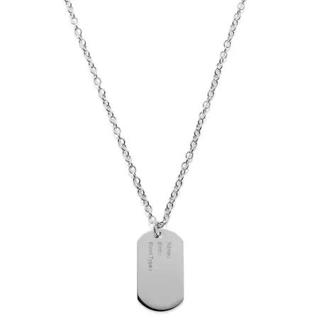 Single Dog Tag Necklace | Lucleon | 365 day return policy