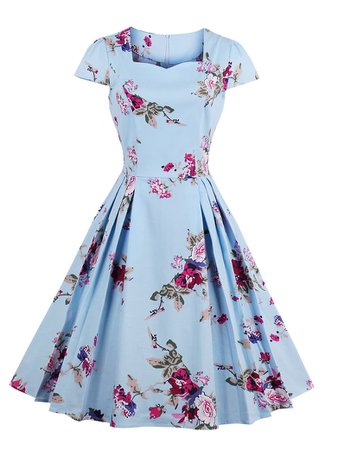 All Over Florals Circle Dress