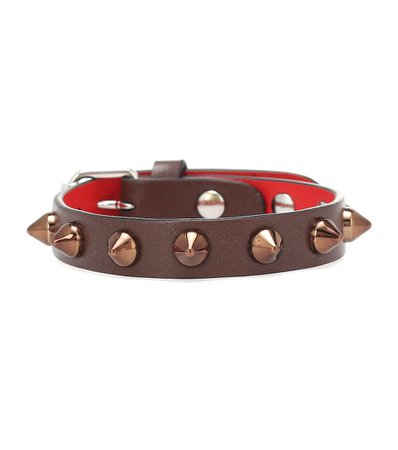 Christian Louboutin Loubilink Studded Leather Bracelet