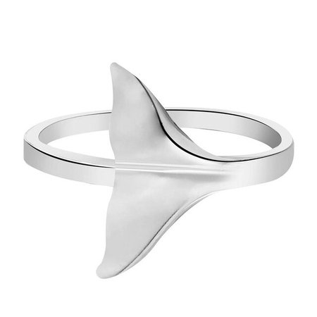 Todorova 2017 New Unique Cute Whale Tail Ring in brass Ginkgo Leaf Charm Rings for Women Party Wedding Vintage Accessories-in Wedding Bands from Jewelry & Accessories on AliExpress
