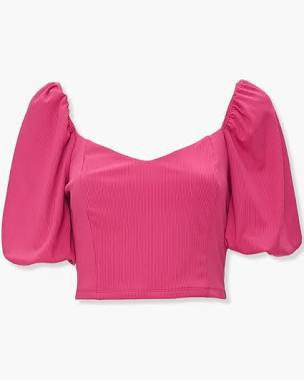 h and m puff sleeve top - Google Search