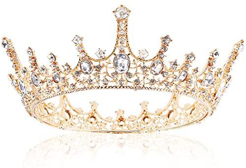 Amazon.com : Gold Crown for Women, Aprince Queen Crowns for Women, Crystal Tiaras and Crowns Princess Crown Birthday Crown for Women Girls Tiara for Prom Wedding Party Christmas Halloween : Beauty & Personal Care