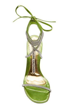 large_alexandre-vauthier-green-amina-crystal-embellished-leather-wrap-sandals.jpg (375×600)
