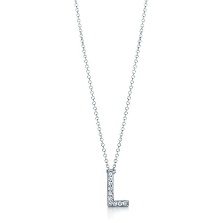 Tiffany Letters pendant of diamonds in platinum,